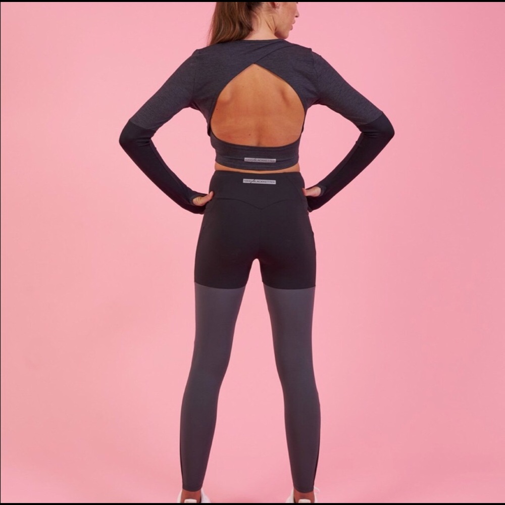 Nikki B x Gymshark Season 2 Drop Back Crop Top L